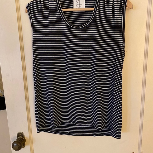 SLSF Navy and white striped tank- Size Small - Picture 6 of 12